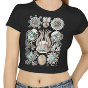 Deep Sea Hydrozoans on a Baby Tee - Black