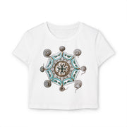 Deep-Sea Hydrozoan Baby Tee – Organic Marine Life Shirt Featuring Ernst Haeckel's Cnidarian Art