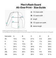Ocean Life Men’s Long Sleeve Swim Shirt — Vintage Underwater Art | UPF 50+ Moisture-Wicking Rash Guard