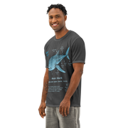 Men’s Cotton Whale Shark Anatomy T-Shirt – 96% Cotton All-Over Print