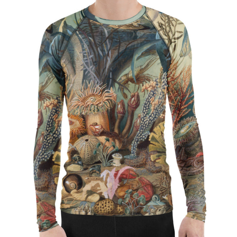 Rash Guard Swim Shirt featuring Sommerville's 'Ocean Life', the first American painting of undersea creatures
