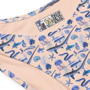 Blue Fish V-Cut Bikini Bottom – Millot Silhouette Art | Recycled Fabric