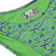Blue Fish V-Cut Bikini Bottom – Millot Silhouette Art | Recycled Fabric
