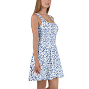 Millot Fish Silhouette Skater Dress – All-Over Print, 4 Color Options