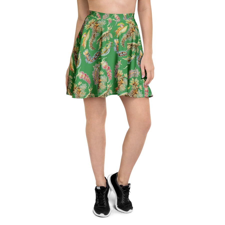 Nudibranchia Sea Slug Skater Skirt – Ernst Haeckel Ocean Art