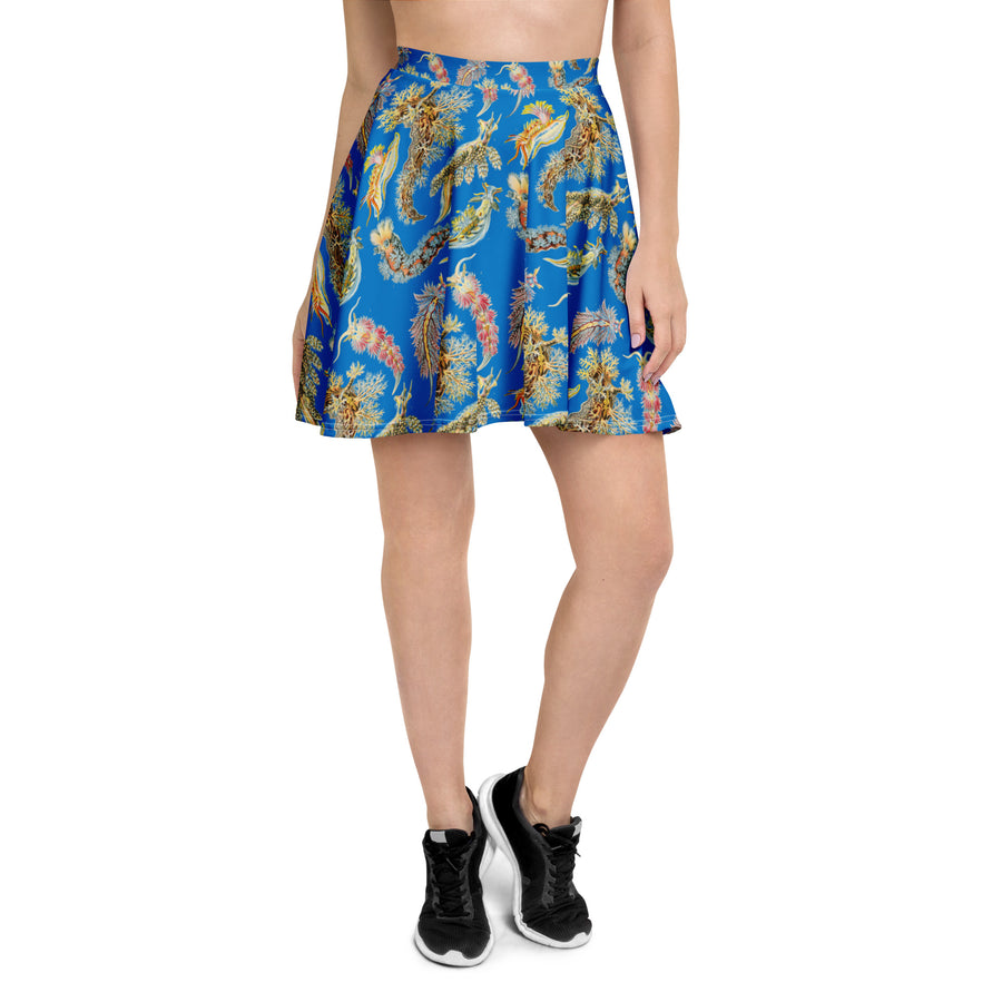 Nudibranchia Sea Slug Skater Skirt – Ernst Haeckel Ocean Art