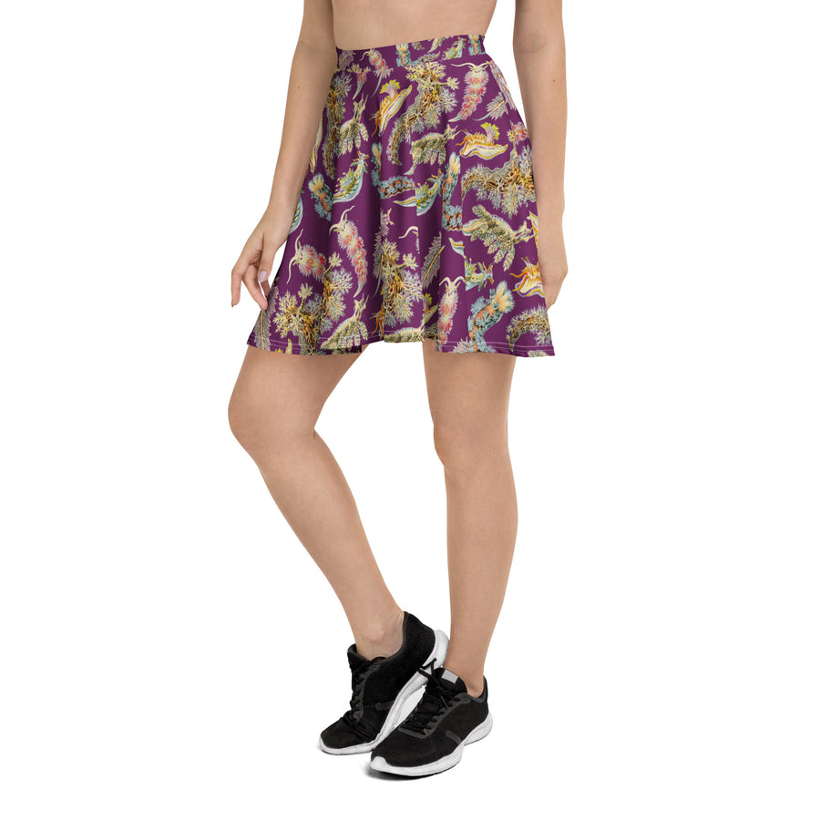 Nudibranchia Sea Slug Skater Skirt – Ernst Haeckel Ocean Art