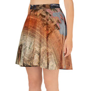 20,000 leagues under the sea artwork from the book on a skater skirt. Left Front View