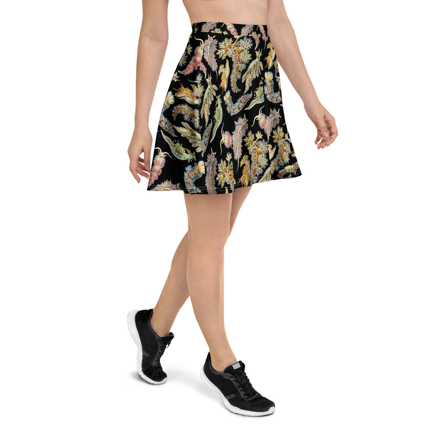 Nudibranchia Sea Slug Skater Skirt – Ernst Haeckel Ocean Art