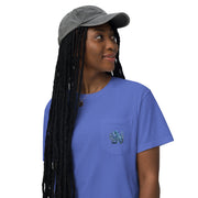 Blue Octopus garment-dyed pocket t-shirt