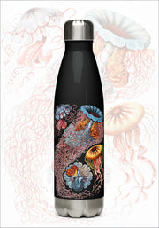 Vintage Jellyfish by Haeckel on a 17 ounce Stainless steel water bottle