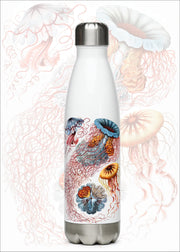 Vintage Jellyfish by Haeckel on a 17 ounce Stainless steel water bottle