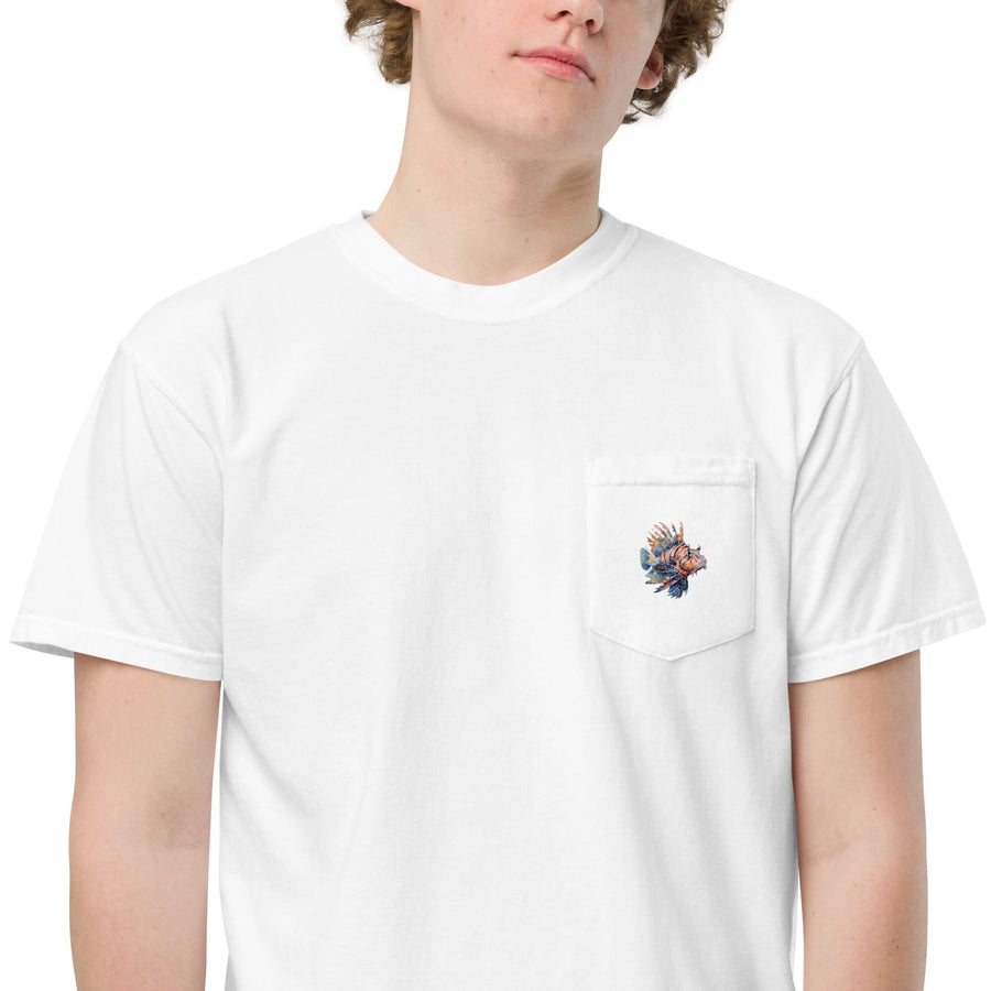 Lionfish Unisex garment-dyed pocket t-shirt