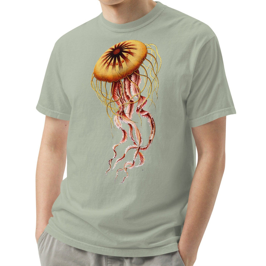 Unisex garment-dyed heavyweight t-shirt Compass Jellyfish