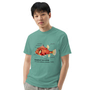 Camel Cowfish with Taxonomic Notations, Garment-dyed t-shirt, Marine Biology Tee Shirt, Gift for sea-life lovers