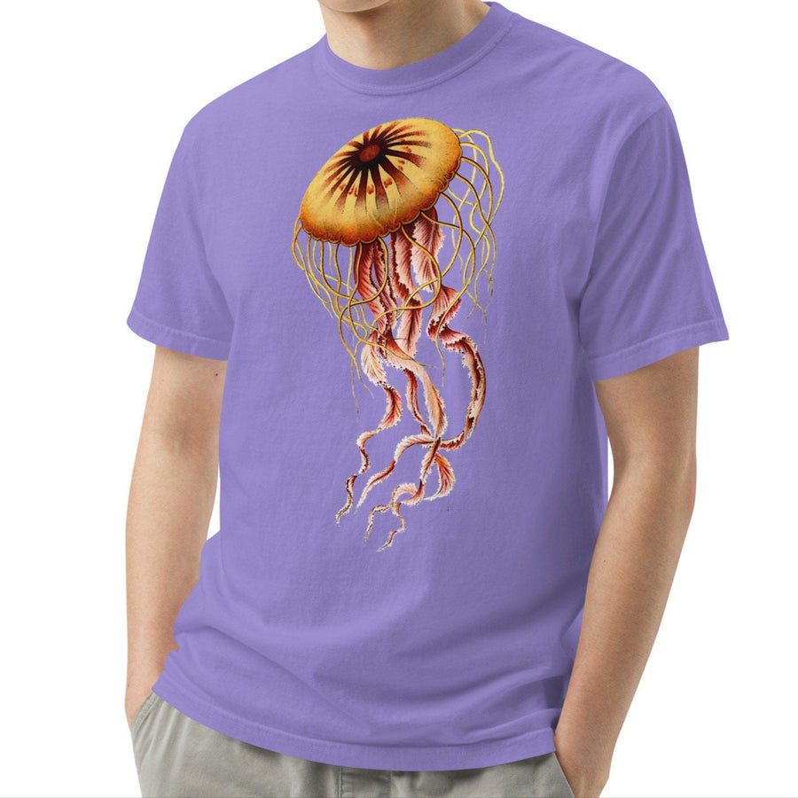 Unisex garment-dyed heavyweight t-shirt Compass Jellyfish