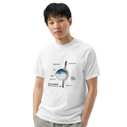 Ocean Sunfish T-Shirt with Taxonomic Notations, Mola Mola, Garment-dyed t-shirt, Marine Biology Tee Shirt, Gift for sea-life lovers