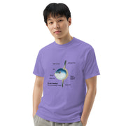 Ocean Sunfish T-Shirt with Taxonomic Notations, Mola Mola, Garment-dyed t-shirt, Marine Biology Tee Shirt, Gift for sea-life lovers
