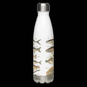 Ocean Fishes on a 17 ounce Stainless Steel Reusable Water Bottle. Gift for Him or gift for Her. Vintage "Poissons I" by Adolphe Millot