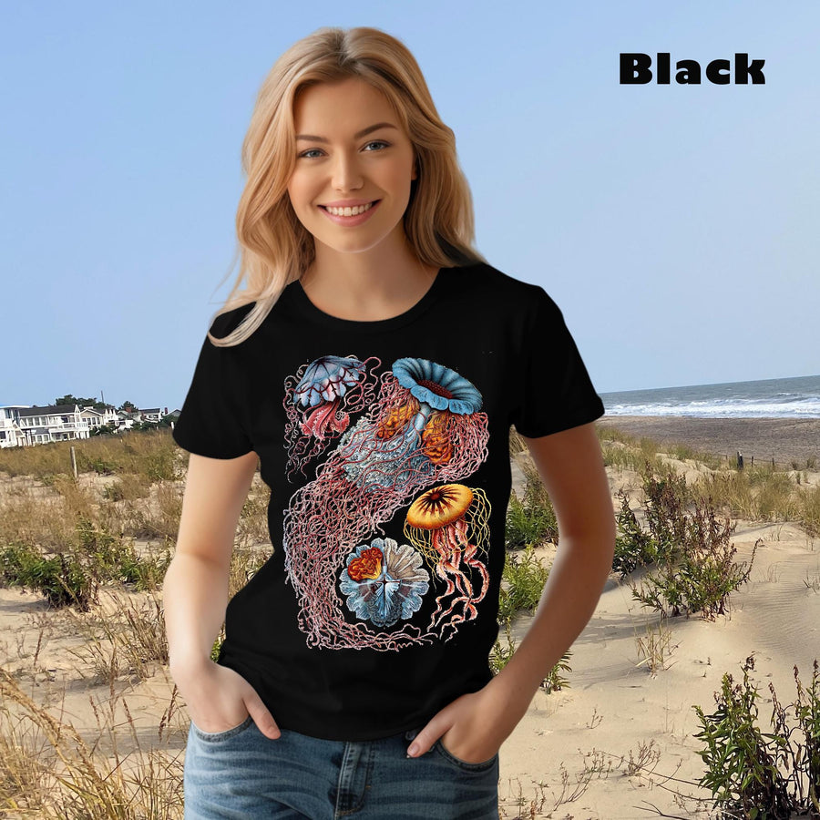 Comfort Colors Jellyfish, Haeckel Discomedusae, Vintage, garment-dyed t-shirt, Marine Biologist T Shirt, Divers gift, naturecore aesthetic
