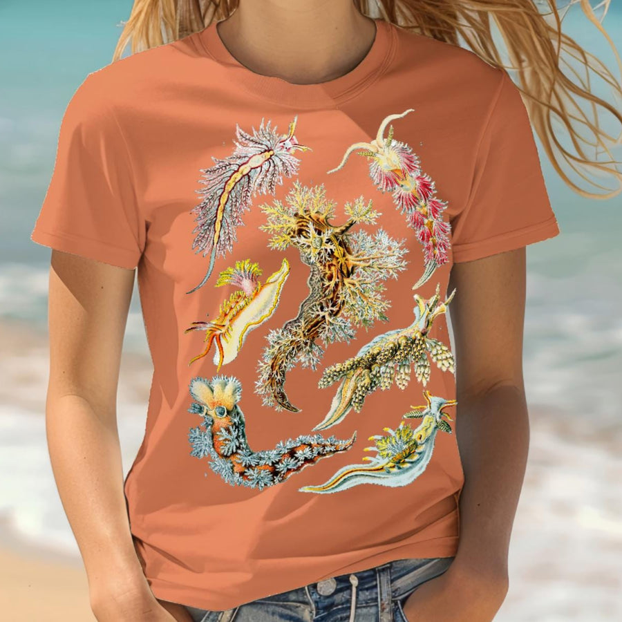 Comfort Colors Nudibranch, Haeckel, Sea Slugs, garment-dyed t-shirt, Marine Biologist T Shirt, Divers gift, naturecore aesthetic
