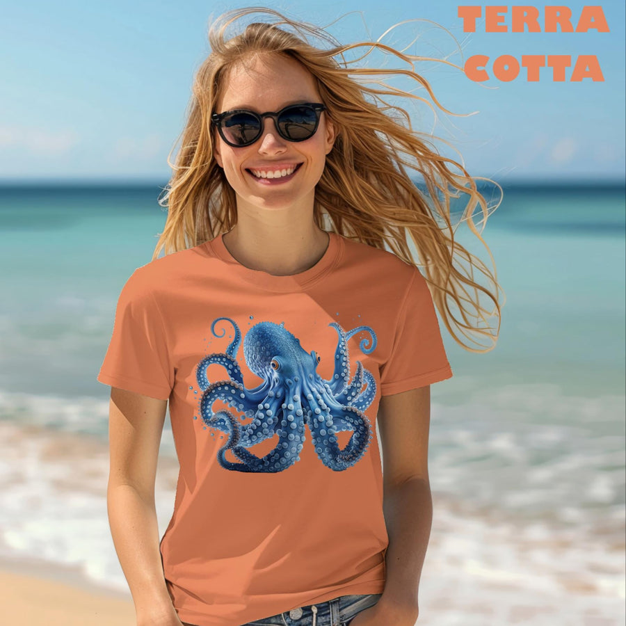Blue Octopus Comfort Colors 1717 Unisex garment-dyed heavyweight t-shirt.