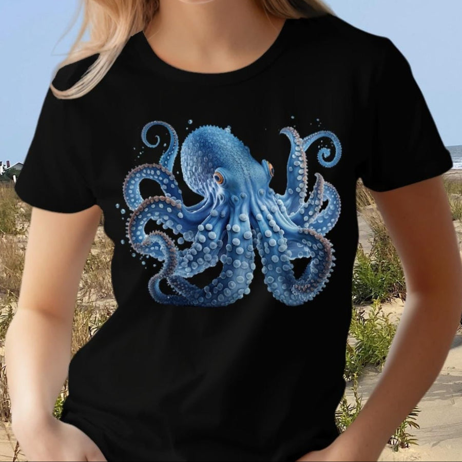 Blue Octopus Comfort Colors 1717 Unisex garment-dyed heavyweight t-shirt.
