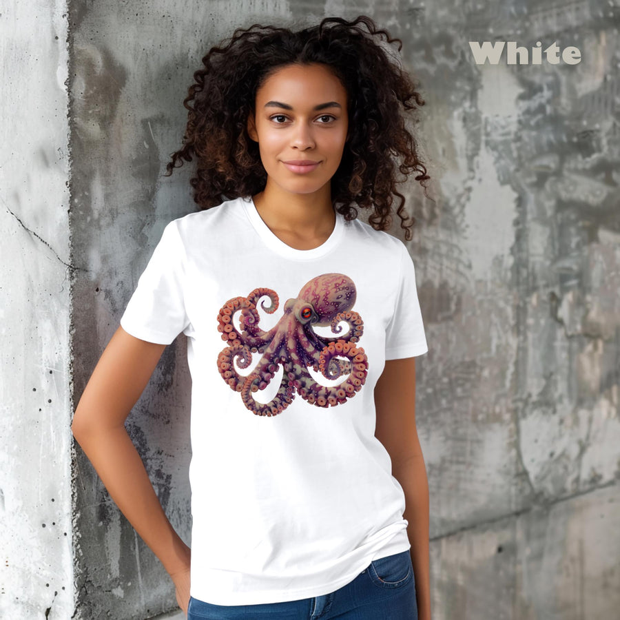 Purple Octopus Comfort Colors 1717 Unisex garment-dyed heavyweight t-shirt.
