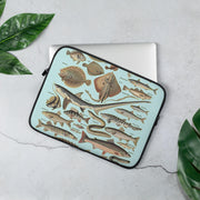Ocean Fishes Laptop Sleeve. Vintage French Illustration "Poissons I" by Adolphe Millot"Poissons I" by Adolphe Millot