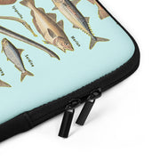 Ocean Fishes Laptop Sleeve. Vintage French Illustration "Poissons I" by Adolphe Millot"Poissons I" by Adolphe Millot