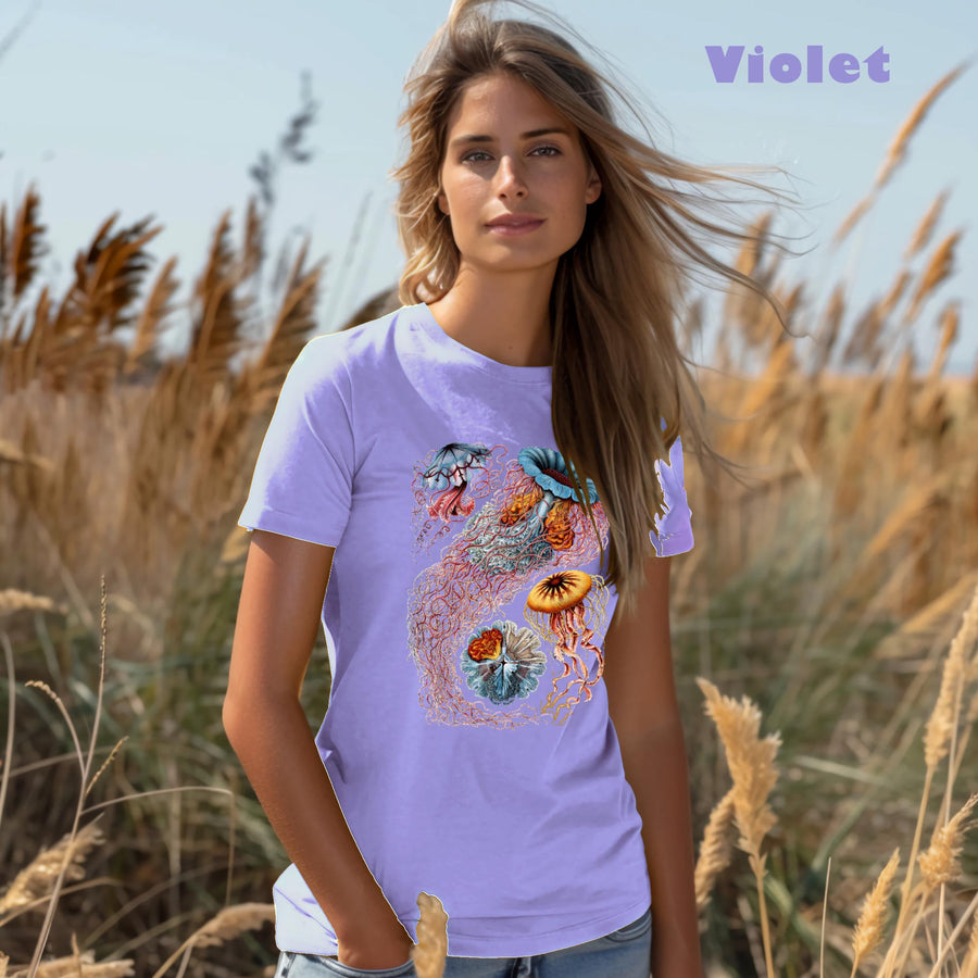 Comfort Colors Jellyfish, Haeckel Discomedusae, Vintage, garment-dyed t-shirt, Marine Biologist T Shirt, Divers gift, naturecore aesthetic