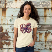 Purple Octopus Comfort Colors 1717 Unisex garment-dyed heavyweight t-shirt.