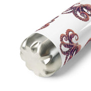 Beautiful Tan Octopus on a 17 ounce Stainless Steel Reusable Water Bottle. Gift for Him or gift for Her.