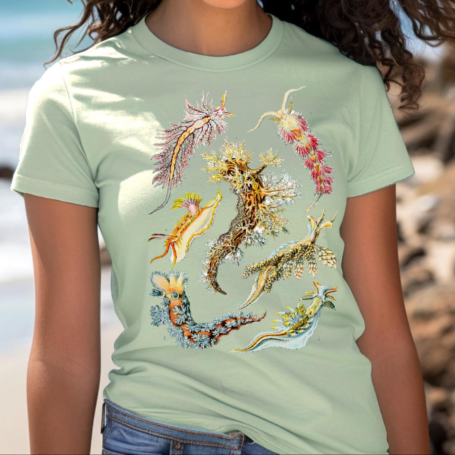 Comfort Colors Nudibranch, Haeckel, Sea Slugs, garment-dyed t-shirt, Marine Biologist T Shirt, Divers gift, naturecore aesthetic
