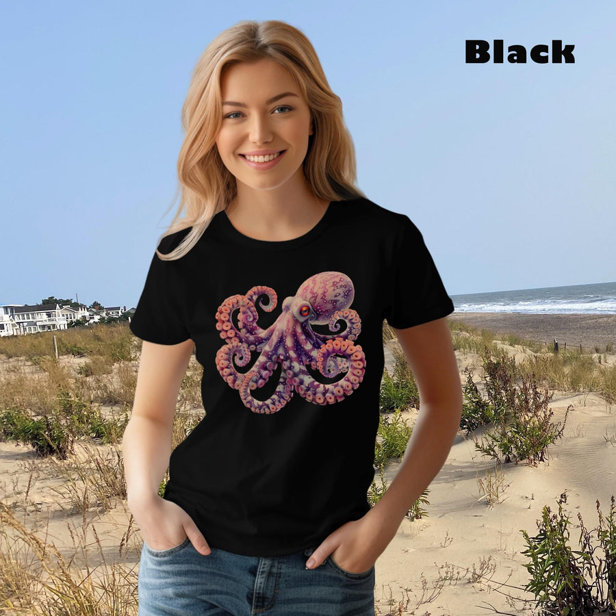 Purple Octopus Comfort Colors 1717 Unisex garment-dyed heavyweight t-shirt.