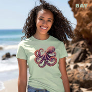 Purple Octopus Comfort Colors 1717 Unisex garment-dyed heavyweight t-shirt.