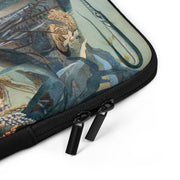 Ocean Life Laptop Sleeve Vintage Painting of sea life from 1859, designed by James M Sommerville