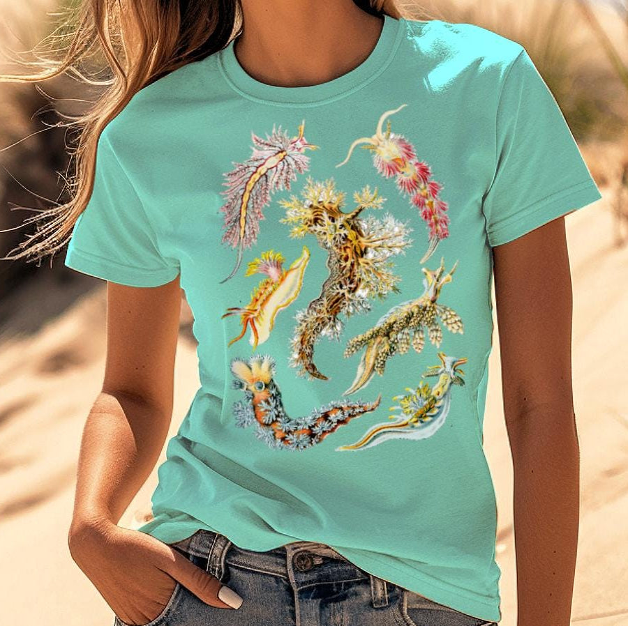 Comfort Colors Nudibranch, Haeckel, Sea Slugs, garment-dyed t-shirt, Marine Biologist T Shirt, Divers gift, naturecore aesthetic