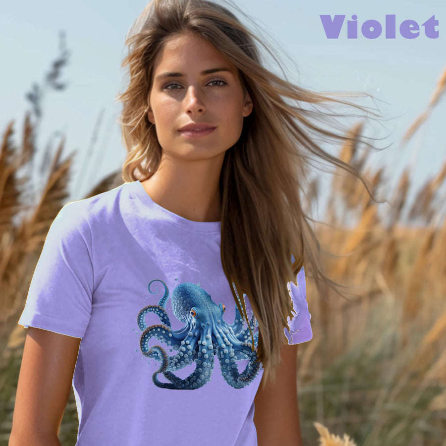 Blue Octopus Comfort Colors 1717 Unisex garment-dyed heavyweight t-shirt.