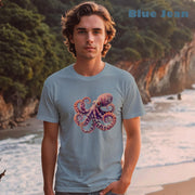 Purple Octopus Comfort Colors 1717 Unisex garment-dyed heavyweight t-shirt.
