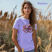 Purple Octopus Comfort Colors 1717 Unisex garment-dyed heavyweight t-shirt.