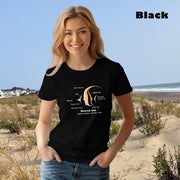 Moorish Idol with Taxonomic Notations, Garment-dyed t-shirt, Marine Biology Tee Shirt, Gift for sea-life lovers