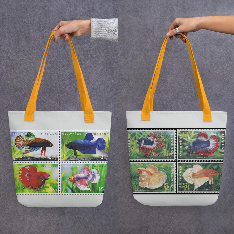 Betta Postage Stamp Tote bag