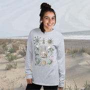Vintage Dome Jellyfish Long Sleeve T-Shirt – Classic Fit with Ernst Haeckel Narcomedusae