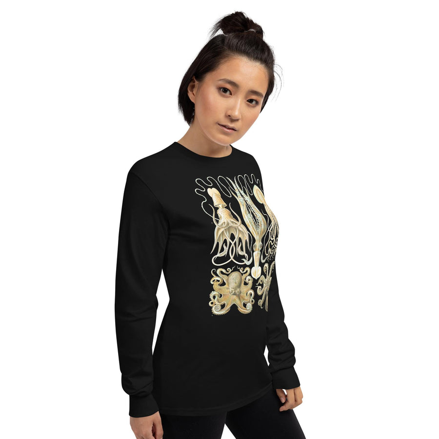 Vintage Octopus Long Sleeve T-Shirt – Featuring Ernst Haeckel&#39;s Iconic Illustration
