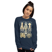 Vintage Octopus Long Sleeve T-Shirt – Featuring Ernst Haeckel&#39;s Iconic Illustration