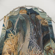 Ocean Life Shower Curtains, Vintage Submarine Illustration, Bathroom Decor, Nautical Home Accessories, Coastal Sea Creature Theme,