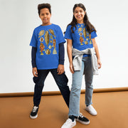 Ostraciontes Cowfish Youth T-Shirt, Ernst Haeckel Horned Boxfish Drawing, Gildan 5000B Durable Ocean Science Tee, Marine Biology Kids Gift