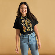 Ostraciontes Cowfish Youth T-Shirt, Ernst Haeckel Horned Boxfish Drawing, Gildan 5000B Durable Ocean Science Tee, Marine Biology Kids Gift