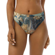 Ocean Life High-Waisted Bikini Bottoms | James M. Sommerville 1859 Art | Vintage Submarine Illustration | Recycled Eco-Friendly Swimwear